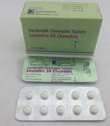 Levitra Chewable / Варденафил Софт - 10 бр. хапчета по 20 мг